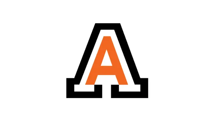 Antietam High School - Miller-Keystone Blood Center, Pennsylvania & New Jersey Orange uppercase A with a bold black outline on a white background, forming a logo-like mark.